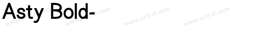 Asty Bold字体转换